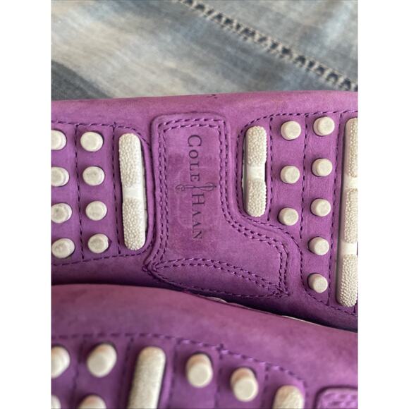 Cole Haan Womens Driving Garner Moccasins Size 6 B Purple /Pink - Picture 5 of 7